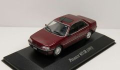 MAGARGAQV06 - Voiture de 1993 couleur bordeaux – PEUGEOT 405 sr