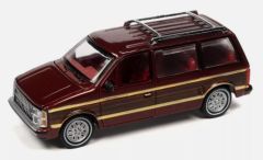 AW64392B-F - Voiture sous blister – DODGE Caravan de 1984 couleur marron