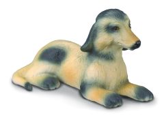 COLL88174 - Figurine de l'univers des animaux de la ferme - Chiot de race Lévrier Afghan