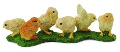 COLL88479 - Figurine de l'univers des animaux de la ferme - 6 Poussins