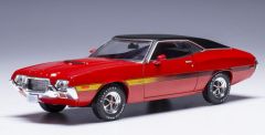 IXOCLC565N.22 - Voiture de 1972 couleur rouge - FORD gran Torino sport