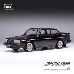 IXO18CMC178.22 - Voiture de couleur noir de 1986 - VOLVO 240 Turbo custom