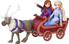 HASE5501 - Poupée Elsa  Anna  sven et son traineau Disney Princesses