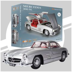 IXC.MBC.FK - Voiture en KIT de couleur Argent - 602 pièces - MERCEDES 300 SL