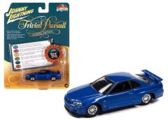 JLPC007-F - Voiture sous blister de la série POP CULTURE 2022 - NISSAN Skyline GT-R 1999 bleu - TRIVIAL PURSUIT