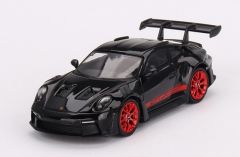 MGT00681-L - Voiture de couleur noir avec écriture rouge – PORSCHE 911 GT3 RS