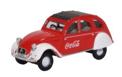 OXF76CT007CC - Voiture de couleur rouge et blanche – COCA-COLA – CITROEN 2cv