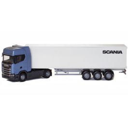 Camion bleu avec remorque 3 essieux – SCANIA S410 4x2 | Marketoy