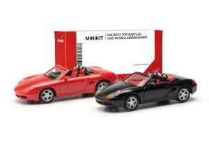 HER013963 - 2 unités en kit à monter rouge et noir - PORSCHE Boxster S