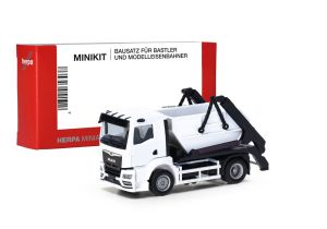 HER013987 - Camion en Kit de couleur blanc - MAN TGS NN A. kip AK12 4x2 Multibenne