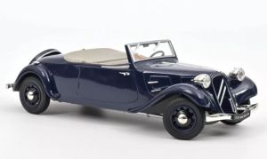 NOREVAMC0191104 - Voiture cabriolet de 1938 couleur bleu - CITROEN Traction