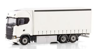 WSI03-2052 - Camion porteur de couleur blanc - SCANIA S Highline CS20H 6x2