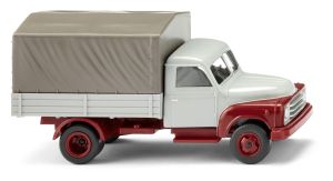 WIK034504 - Camion porteur bâché de couleur gris - HANOMAG L28