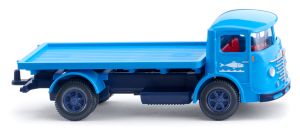 WIK047606 - Camion porteur plateau de couleur bleu - SEA FISH - BUSSING 4500 4x2