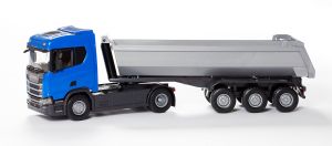EMEK22484 - Camion avec benne basculante 3 essieux – SCANIA R500 4x2 bleu