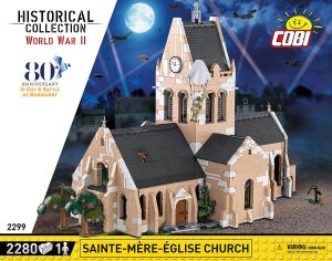 COB2299 - Jeu de construction – 2280 pcs - Eglise de Ste-Mère-Eglise juin 1944