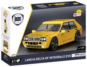 COB24515 - Jeu de construction – 61 pcs - LANCIA Delta HF Intégrale Evo 1991 de couleur jaune