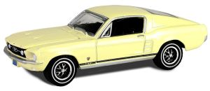 GREEN30504 - Voiture sous blister  de la série HIGH COUNTRY SPECIAL - FORD Mustang GT Fastback de 1967 couleur jaune