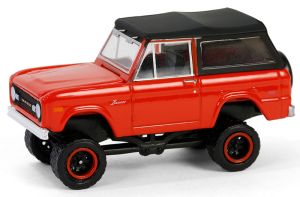 GREEN35290-B - Voiture sous blister de la série ALL-TERRAIN - FORD Bronco de 1969 couleur rouge