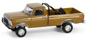 GREEN35290-D - Voiture sous blister de la série ALL-TERRAIN - FORD F250 Ranger de 1979 couleur Gold