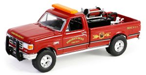 GREEN38060-E - Voiture sous blister de la série SMOKEY BEAR - FORD F-250 1990 Pompiers