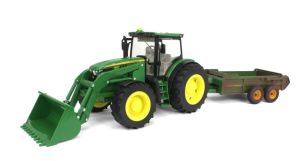 ERT45960 - Tracteur avec chargeur et épandeur Sali - JOHN DEERE 6210R