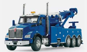 FIGE50-3466 - Camion dépanneuse de couleur bleu - KENWORTH T880 8x4