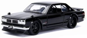 JAD99602 - Voiture de 1974 couleur noir du film Fast & Furious – NISSAN Skyline 2000 GT-R