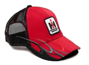 IHRFL - Casquette de couleur rouge avec flammes et arrière en maille noir – INTERNATIONAL