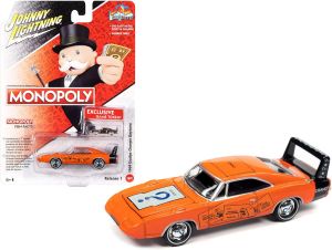 JLSP234 - Voiture sous blister - MONOPOLY - DODGE Daytona 1969 orange