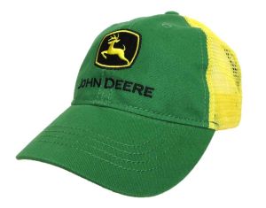 JSH370GT - Casquette enfant de couleur Verte et jaune avec arrière en maille – JOHN DEERE