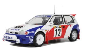 OT461 - Voiture du Rallye de Monte Carlo 1992 N°12 - NISSAN Sunny GTI-R Blanc