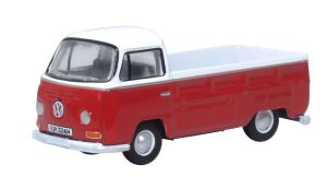 OXF76VW033 - Van pick-up  de couleur rouge et blanc – VW T2